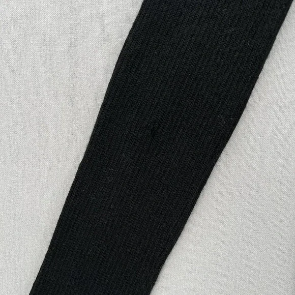 MADEWELL Sweater Womens Small Black Ruffle Sleeve Pullover Crew neck Ribbed - Picture 12 of 12